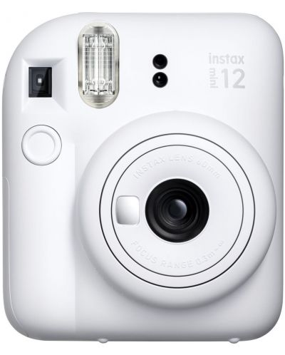 Моментален фотоапарат Fujifilm - instax mini 12, Clay White - 1