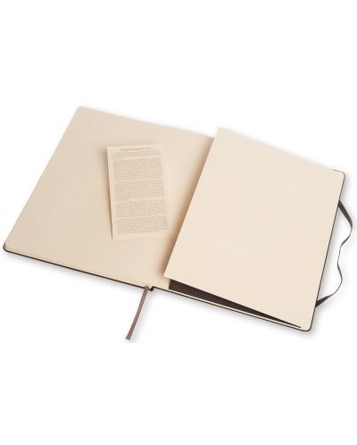 Тефтер с твърди корици Moleskine Classic Notebook XL – Черен, бели листа - 3