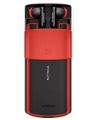 Мобилен телефон Nokia - 5710 Xpress Audio 4G, 2.4'', черен/червен - 3