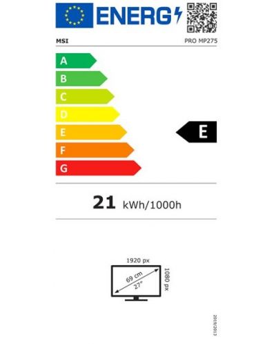 Монитор MSI - PRO MP275, 27'', FHD, IPS, 100Hz, Anti-Glare, черен - 7