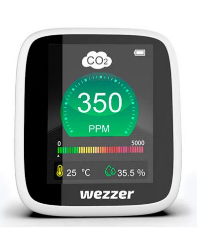 Монитор за качеството на въздуха Levenhuk - Wezzer Air MC20, бял - 1
