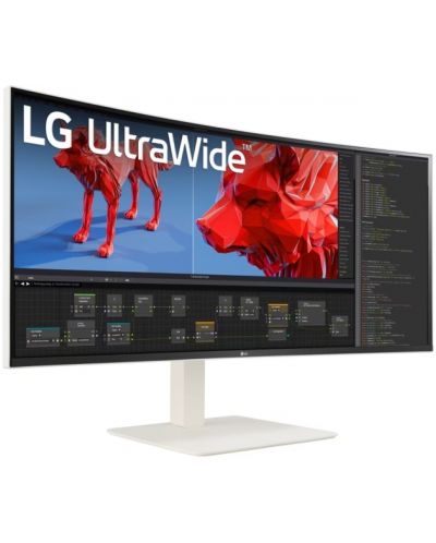 Монитор LG - 38WR85QC-W, 37.5'', WQHD+, IPS, 144Hz, 1ms, curved, бял - 4