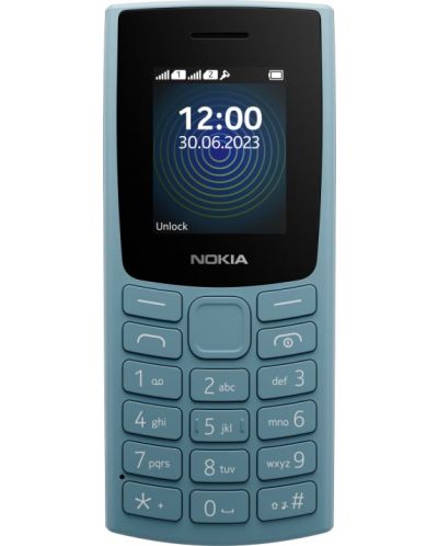 Мобилен телефон Nokia - 110 TA-1567, 1.8'', 4MB/4MB, син - 3