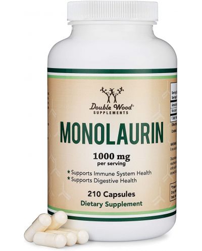Monolaurin, 210 капсули, Double Wood - 4