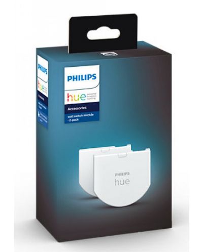 Модули за стенен ключ Philips - Hue, два броя, бели - 2