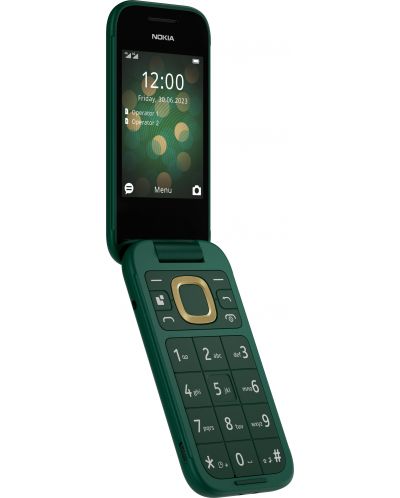 Мобилен телефон Nokia - 2660 Flip, 2.8'', 48MB/128MB, зелен - 4
