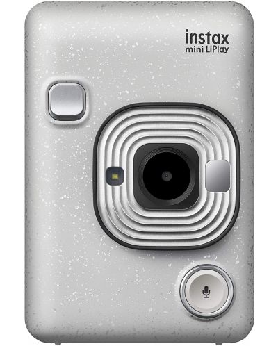 Моментален фотоапарат Fujifilm - instax mini LiPlay, бял - 1