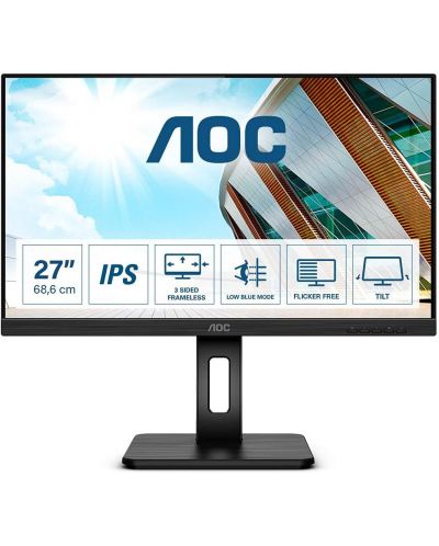 Монитор AOC - Q27P2Q, 27'', QHD, IPS, Anti-Glare, USB-Hub - 1