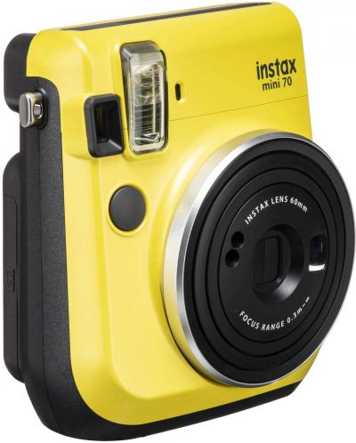 Моментален фотоапарат Fujifilm - instax mini 70, жълт - 1