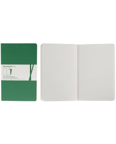 Комплект тефтери Moleskine Volant Notebook – Зелен, бели листа - 2