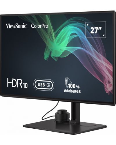 Монитор ViewSonic - ColorPro VP2786-4K, 27'', 4K, IPS, USB Hub, черен - 3