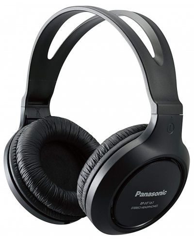 Слушалки Panasonic RP-HT161E-K, Over-Ear - черни - 1
