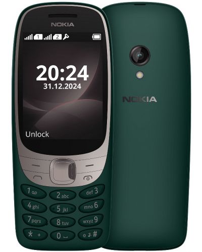 Мобилен телефон Nokia - 6310 TA-1607, 2.8'', 8MB/16MB, зелен - 1