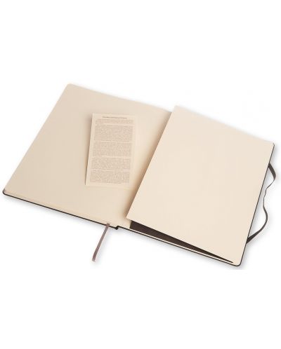 Тефтер с твърди корици Moleskine Classic Notebook XL – Черен, линирани листа - 3