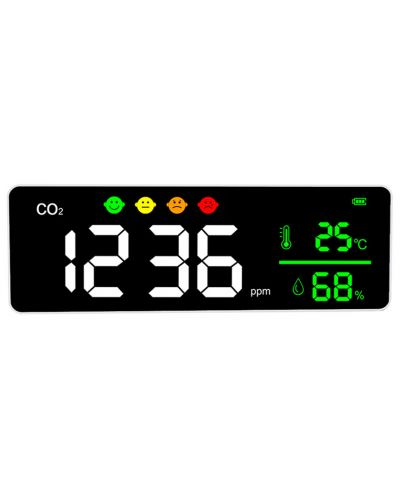 Монитор за качеството на въздуха Levenhuk - Wezzer Air MC50, бял - 1