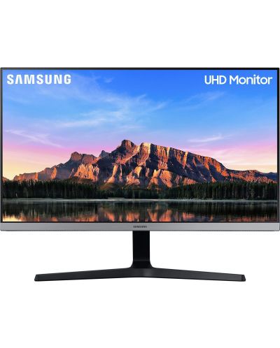 Монитор Samsung - U28R550, 28'', UHD, IPS, Anti-Glare, черен - 1