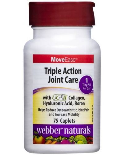 MoveEase Triple Action Joint Care, 75 каплети, Webber Naturals - 1