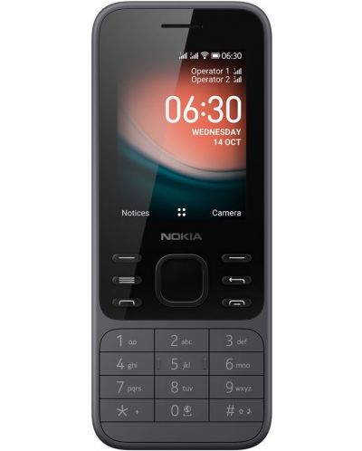 Мобилен телефон Nokia - 6300 DS TA-1286, 2.4'', 4GB, сив - 1
