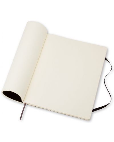 Тефтер с меки корици Moleskine Classic Notebook XL – Черен, бели листа - 2
