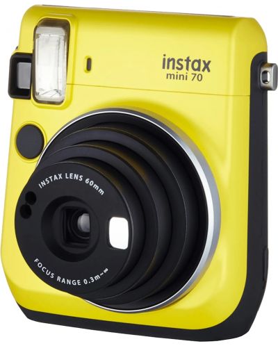 Моментален фотоапарат Fujifilm - instax mini 70, жълт - 5