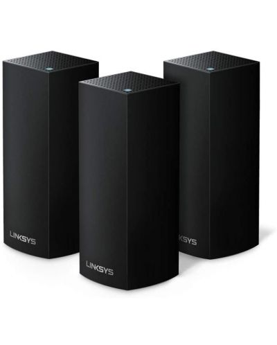 Wi-fi система Linksys - Velop SBW0303B, 6.6Gbps, 3 модула, черна - 1