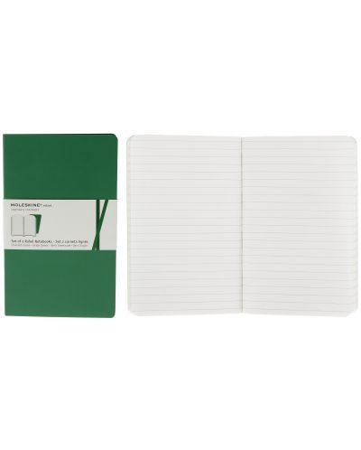 Комплект тефтери Moleskine Volant Notebook – Зелен, линирани листа - 2