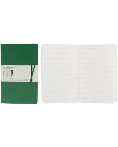 Комплект джобни тефтери Moleskine Volant Notebook – Зелен, линирани листа - 3