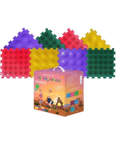 Модулен килим за игра Ortho Puzzle - Микс, таралежи - 1