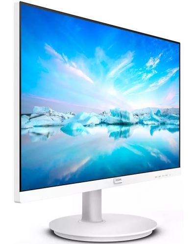 Монитор Philips - 241V8AW, 23.8'', FHD, 4ms, IPS, Adaptive Sync, бял - 2