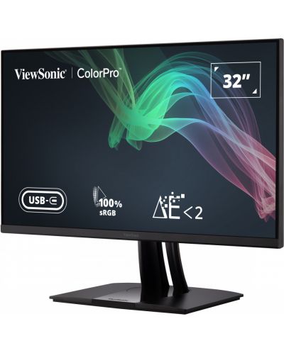 Монитор ViewSonic - ColorPro VP3256-4K, 31.5'', 4K, IPS, USB Hub - 3