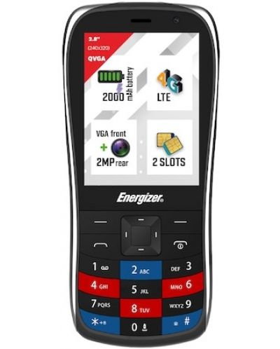 Мобилен телефон Energizer - E284S, 2.8'', 64MB/128MB, черен - 1