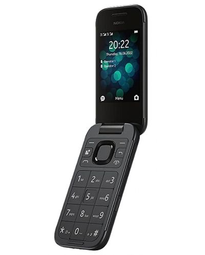 Мобилен телефон Nokia - 2660 Flip, 2.8'', 48MB/128MB, черен - 3