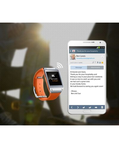 Samsung GALAXY Gear - оранжев - 8