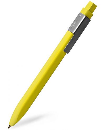 Автоматична химикалка Moleskine Classic Click Hay Yellow – Черен, 1.0 mm