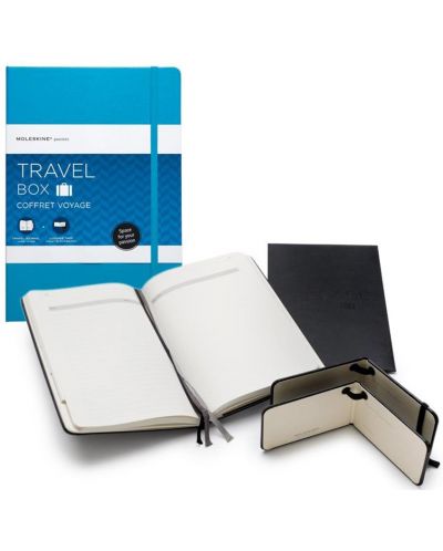 Подаръчен комплект Moleskine Passion Travel – Тефтер и пътнически етикети