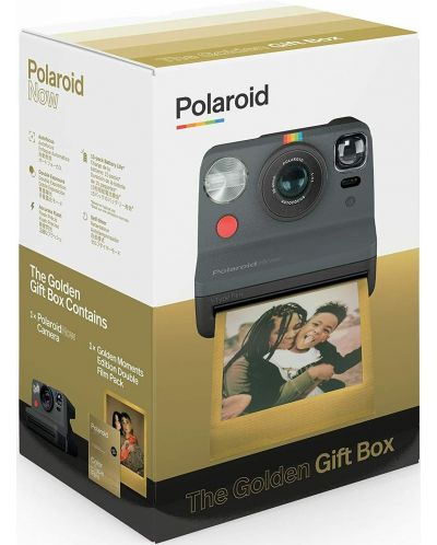 Моментален фотоапарат Polaroid - Now, Golden Moments Edition, Black - 3