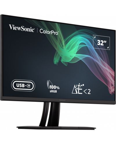 Монитор ViewSonic - ColorPro VP3256-4K, 31.5'', 4K, IPS, USB Hub - 2