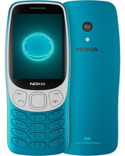 Мобилен телефон Nokia - 3210 4G TA-1618, 64MB/128MB, Scuba Blue - 1