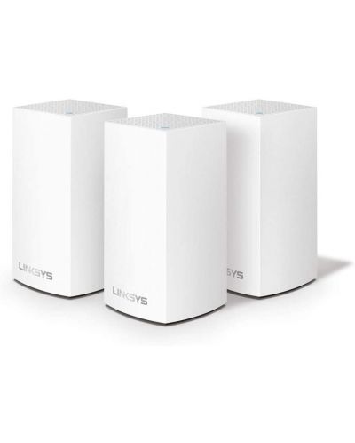 Wi-fi система Linksys - Velop WHW0103, 3.9Gbps, 3 модула, бяла - 1