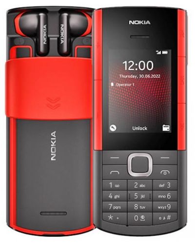 Мобилен телефон Nokia - 5710 Xpress Audio 4G, 2.4'', черен/червен - 1