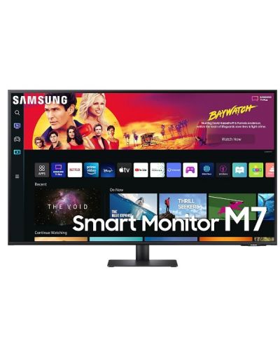 Монитор Samsung - Smart M7, 32", VA, UHD, 60Hz, 4ms,  черен - 1