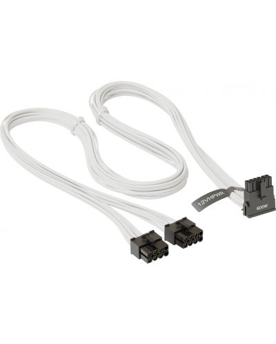 Mодулен кабел Seasonic - PCIe 5.0/12VHPWR, 75 cm, бял - 1