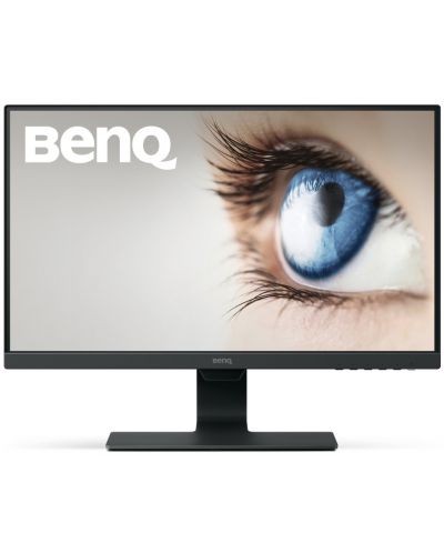 Монитор BenQ - GW2480E, 23.8'', FHD, IPS, Anti-Glare, черен - 1