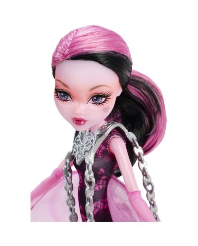 Кукла Mattel Monster High Haunted: Дракулаура с черна рокля - 2