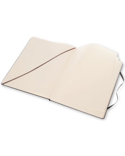 Тефтер с твърди корици Moleskine Classic Notebook XL – Черен, бели листа - 2