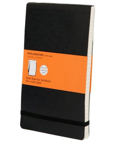 Тефтер с меки корици Moleskine Reporter Notebook – Линирани листа