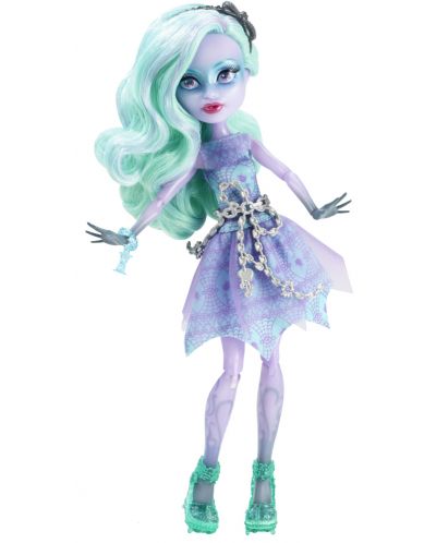 Кукла Mattel Monster High Haunted: Туайла с лилава рокля - 1