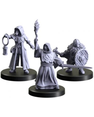 Модел The Witcher: Miniatures Classes 3 - Doctor, Priest, Man-at-Arms - 1