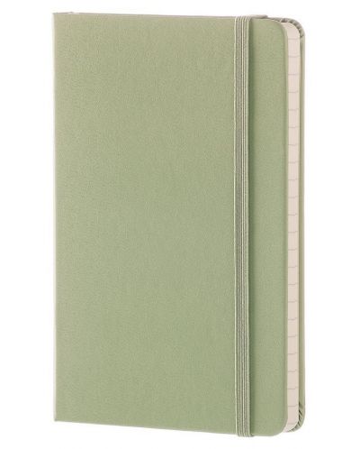 Джобен тефтер с твърди корици Moleskine Classic – Зелен, линирани листа - 2