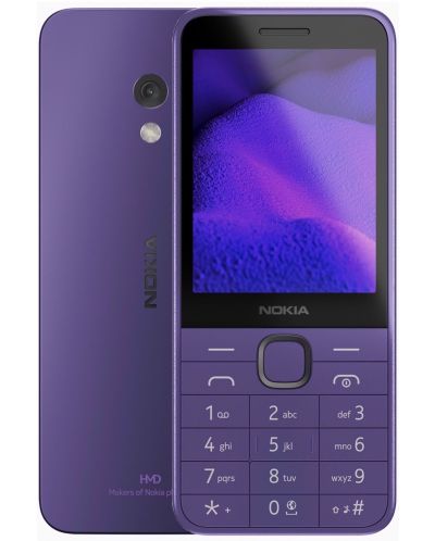 Мобилен телефон Nokia - 235 4G TA-1614, 64MB/128MB, лилав - 1